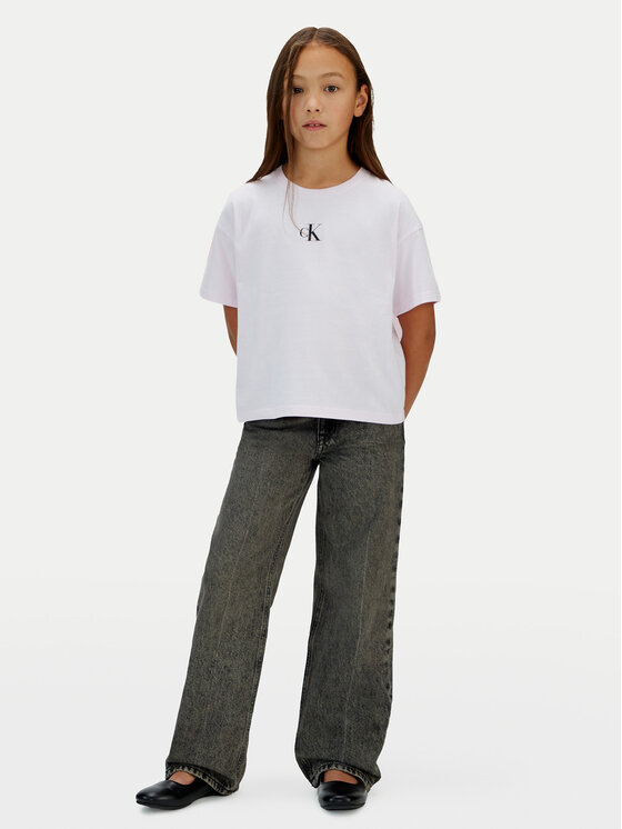Calvin Klein Jeans Calvin Klein Jeans T-Shirt Logo IG0IG02136 Ροζ Boxy Fit