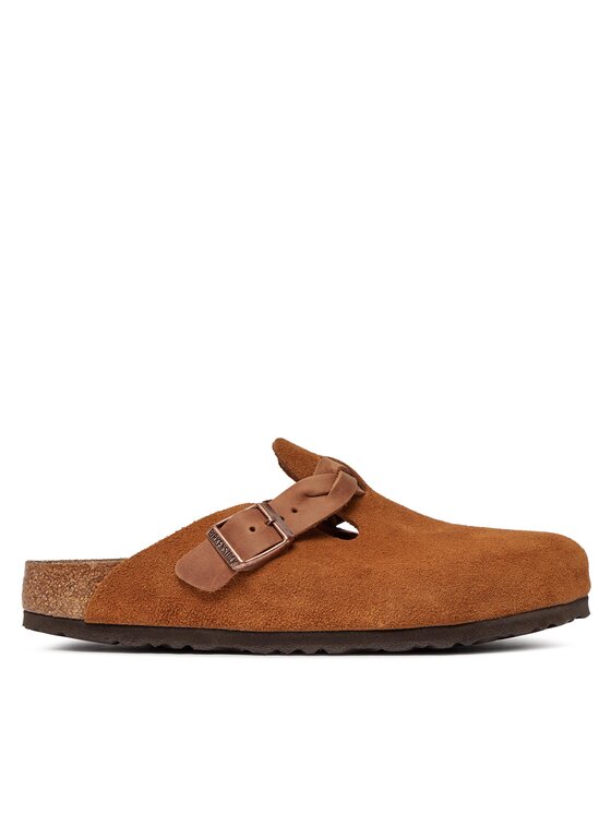 Birkenstock Pantoletten Boston Braided 1026713 Braun, Größe 36