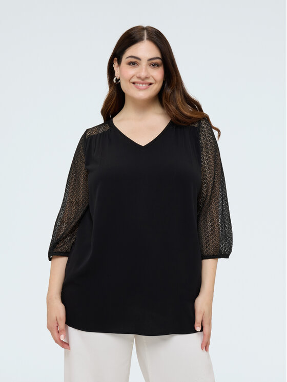 Fiorella Rubino Fiorella Rubino T-shirt G0AUL009177N033 Nero Regular Fit