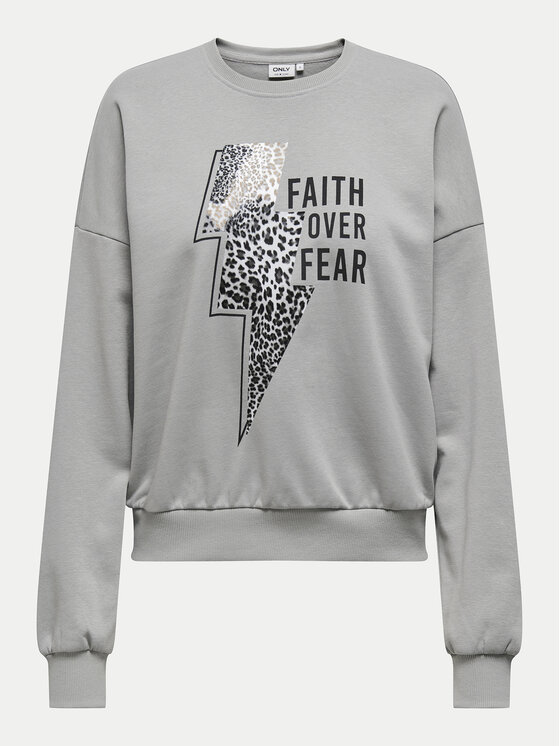 ONLY ONLY Суитшърт Runa 15313683 Сив Regular Fit