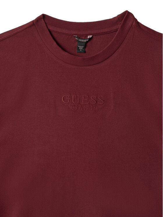 Guess Guess T-särk L5RI36 K8HM4 Bordoopunane Regular Fit