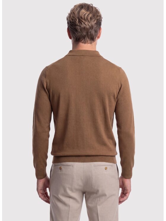 Pako Lorente Pako Lorente Sweter P26WP-2X-002 Brązowy jasny Regular Fit