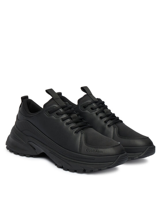 Calvin Klein Calvin Klein Sneakersy Hike Runner Laceup Tech Mix YM0YM01417 Čierna