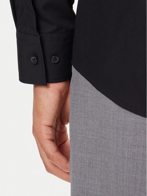 HUGO HUGO Риза Keidi 50549775 Черен Slim Fit