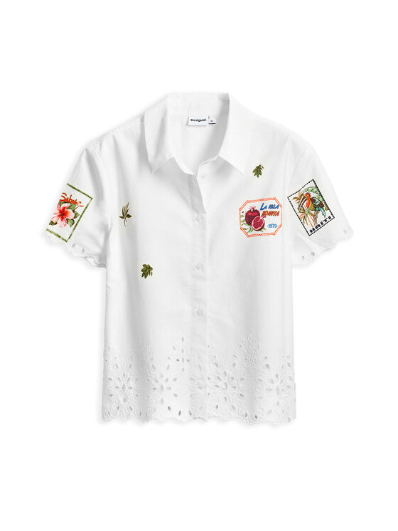 Desigual Desigual Košeľa Afrodita 25SWCW17 Biela Regular Fit
