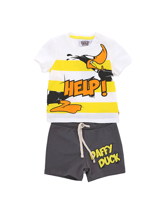 Original Marines Set tricou și pantaloni scurți sport LOONEY TUNES DDPV0355NM Colorat Regular Fit