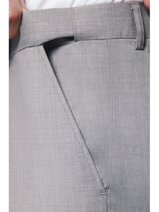 Lancerto Lancerto Garnitur Pernat GA073125000017 Szary Slim Fit