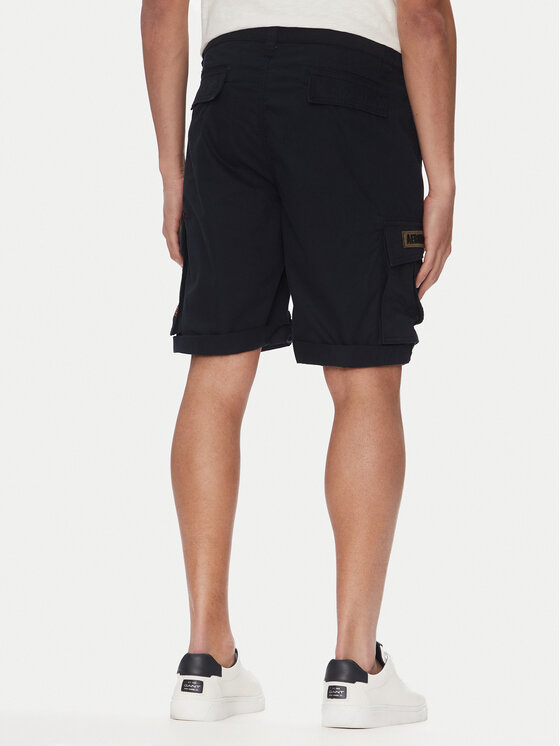 Aeronautica Militare Aeronautica Militare Stoffshorts 251BE250CT3501 Dunkelblau Regular Fit