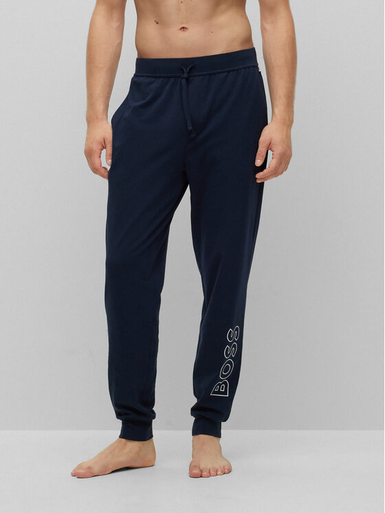 Boss Pyžamové nohavice 50481199 Tmavomodrá Regular Fit