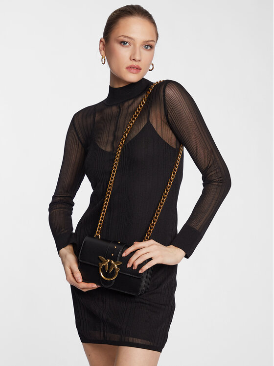 PINKO Pinko Ročna torba Love One Mini C PE 23 PLTT 100058 A0F1 Črna