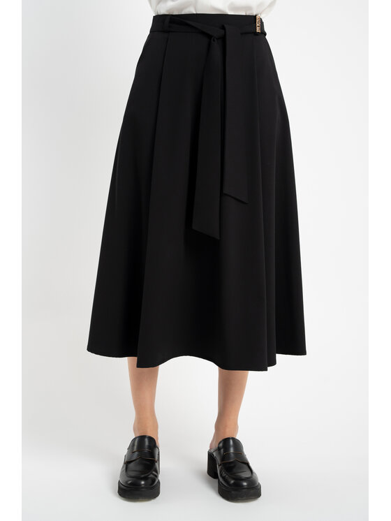 CLICK CLICK Φούστα 50-729 Μαύρο Relaxed Fit