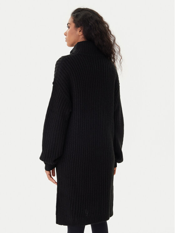 Roxy Roxy Strickkleid Home Again SD ERJKD03535 Schwarz Regular Fit