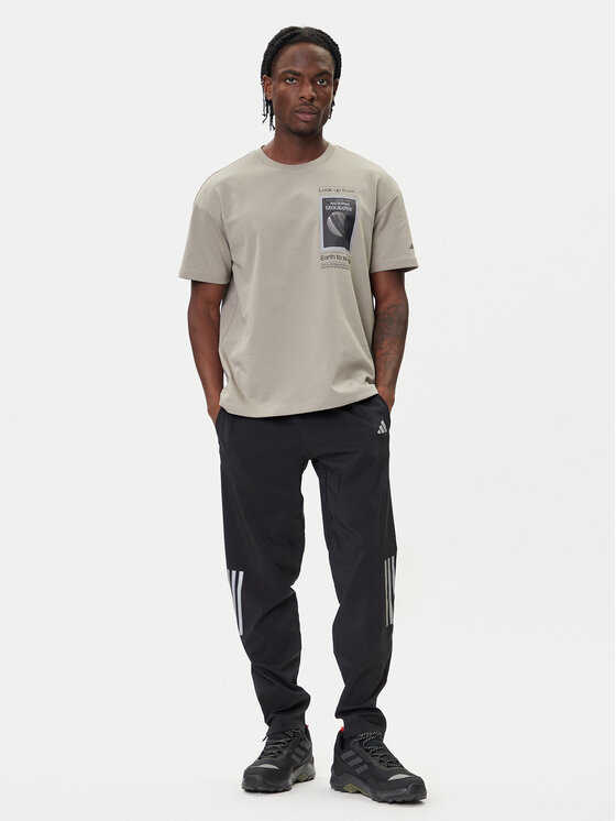 adidas adidas T-Shirt National Geographic KC2350 Beige Loose Fit