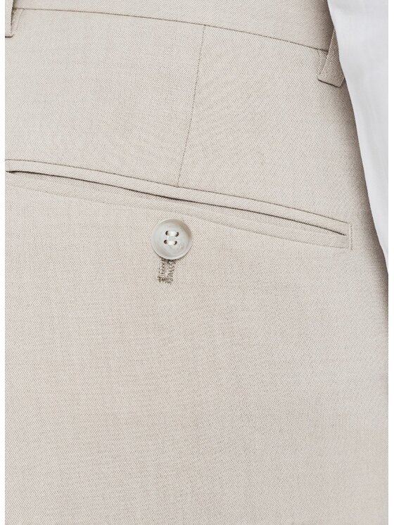 Pako Lorente Pako Lorente Spodnie garniturowe P26SF-6G-006 Beżowy Slim Fit