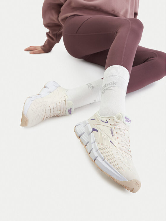 Reebok Pantofi pentru alergare EO-ZIG DYNAMICA 6 100244513 Écru