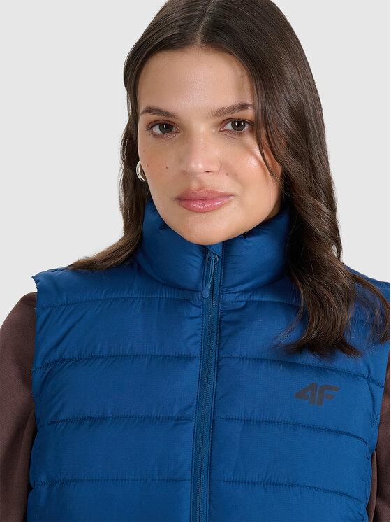 4F 4F Kamizelka MIDSHOP TEXTILE Granatowy Slim Fit