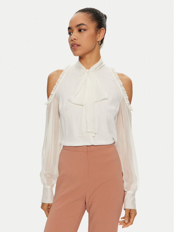 PINKO PINKO Blusa 103143 Écru Regular Fit