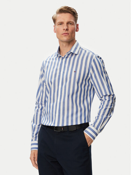 Tommy Hilfiger Cămașă MW0MW43757 Albastru deschis Regular Fit