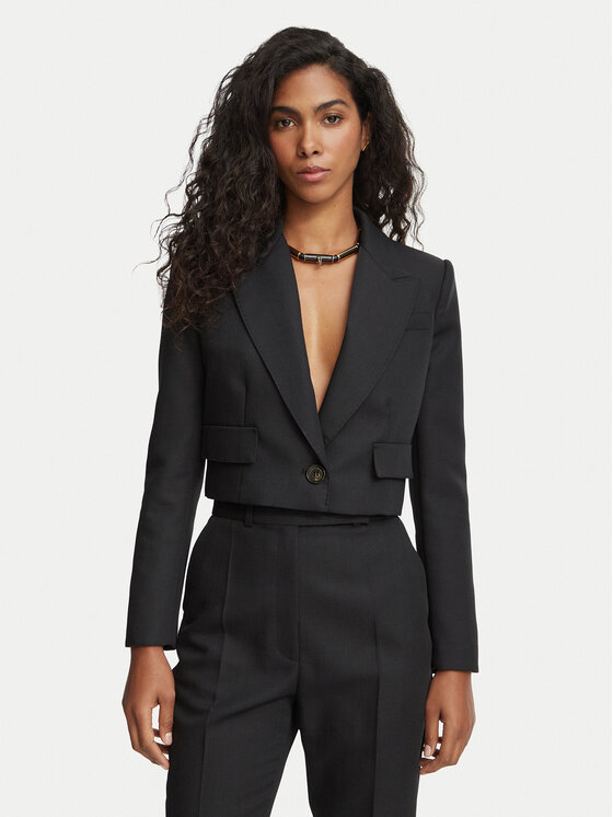 Elisabetta Franchi Elisabetta Franchi Bleizers GI-291-67E2-V600 Melns Regular Fit