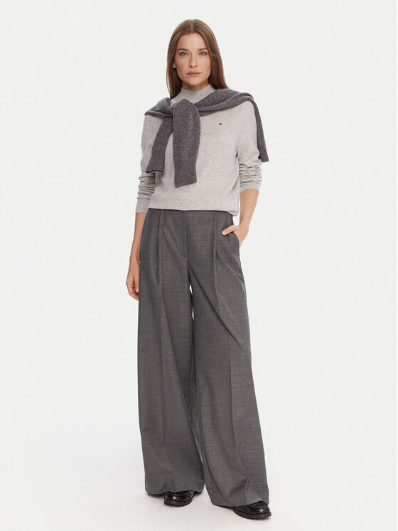 Tommy Hilfiger Tommy Hilfiger Пуловер WW0WW47468 Сив Regular Fit