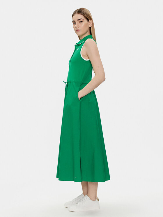 Tommy Hilfiger Tommy Hilfiger Sommerkleid WW0WW41272 Grün Regular Fit