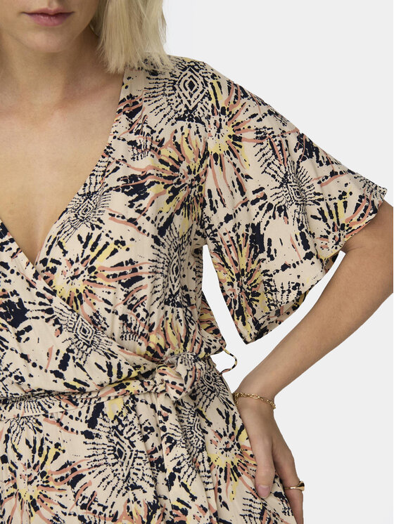 JDY JDY Sukienka koszulowa 15318215 Beżowy Regular Fit