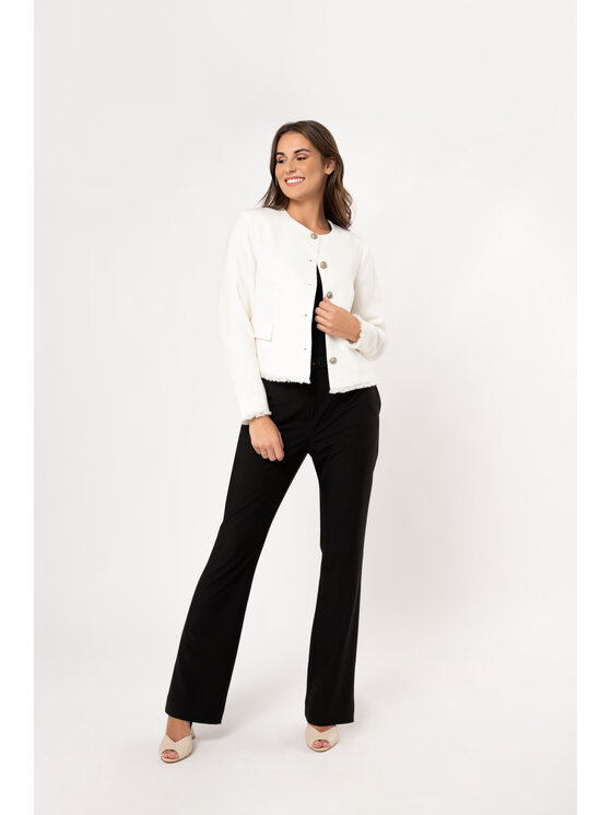 QUIOSQUE QUIOSQUE Sako WHITEBOX JACKET Biela Regular Fit