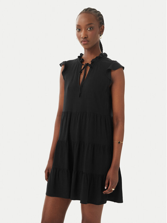 Vero Moda Vero Moda Každodenní šaty Alba 10342656 Černá Regular Fit