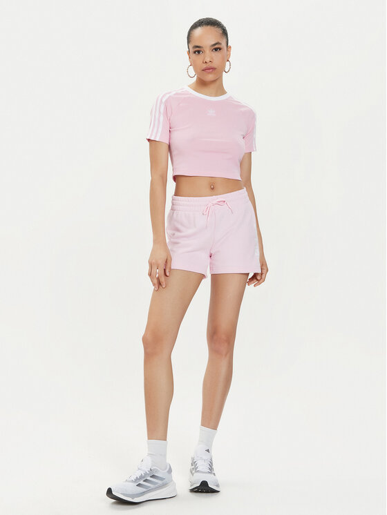 Baby pink adidas top on sale
