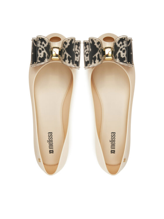 Melissa Melissa Ballerinas Melissa Ultragirl Classic Bow Ad 35965 Beige