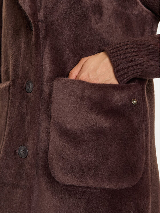 Rinascimento Rinascimento Bezrękawnik CFC0122206003 Brązowy Regular Fit