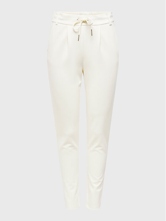 ONLY ONLY Kalhoty z materiálu 15115847 Bílá Regular Fit