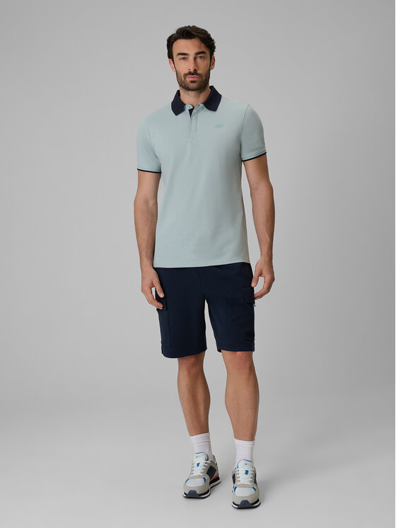 4F 4F Szorty sportowe COMMERCIAL 4 Granatowy Regular Fit