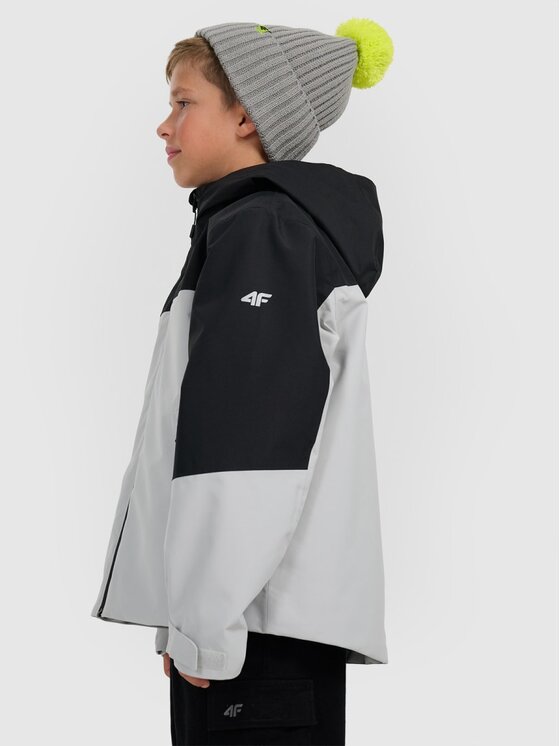 4F 4F Giacca di transizione 4FJRAW25TTJAM1014-25S Grigio Regular Fit