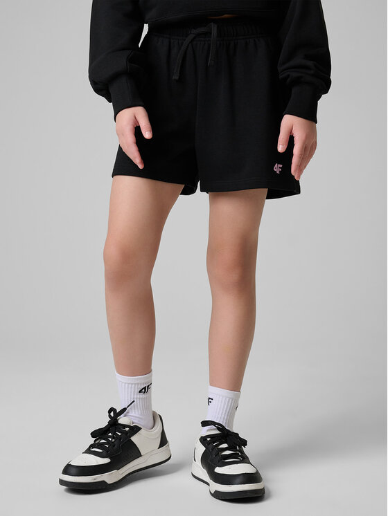 4F 4F Szorty sportowe SUMMERTIME JOY Czarny Regular Fit