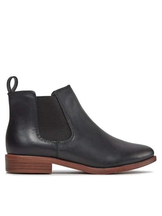 Clarks Clarks Μποτάκια με λάστιχο Taylor Shine 261119654 Μαύρο
