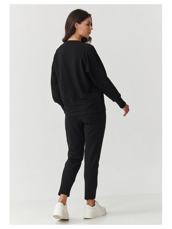 Makadamia Makadamia Dres M888 Czarny Relaxed Fit