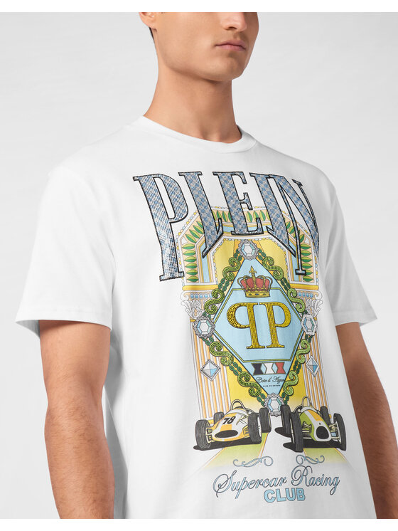 PHILIPP PLEIN PHILIPP PLEIN T-Shirt 24931 Biały Regular Fit