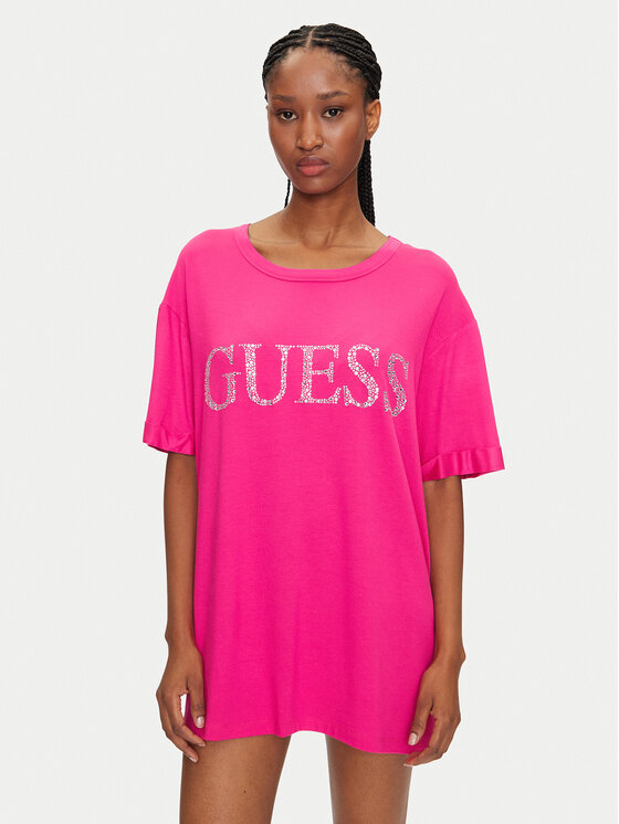 Női Póló Guess, Méret: XS, Rózsaszín, E5GI07 K68D2