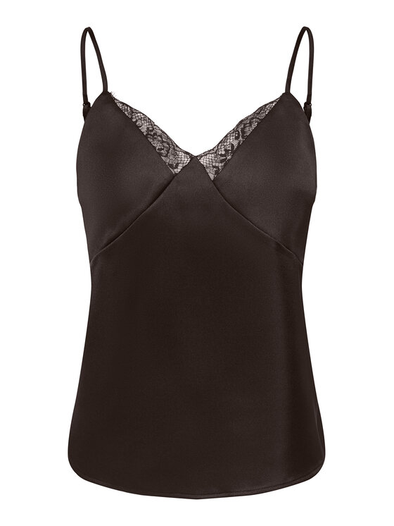 ONLY ONLY Τοπ Faraya 15380254 Σκούρο καφέ Regular Fit