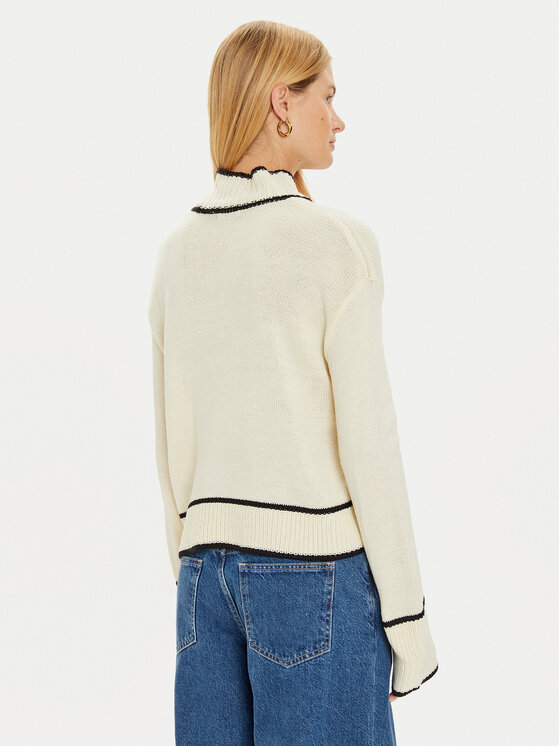 Brave Soul Brave Soul Dolčevita LK-555ALTO Écru Loose Fit