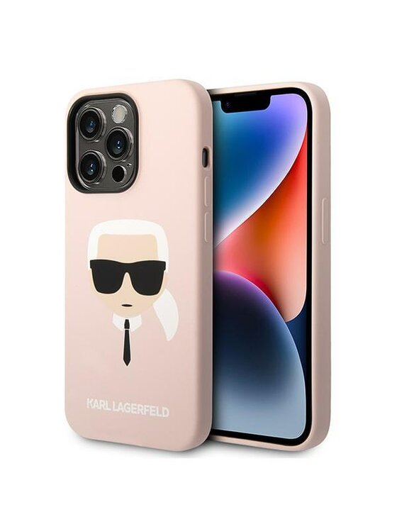 Etui na telefon KARL LAGERFELD, Różowe, iPhone 14 Pro Max