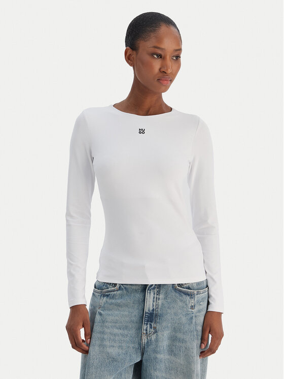 HUGO HUGO Majica Dasiia 50545208 Bijela Slim Fit