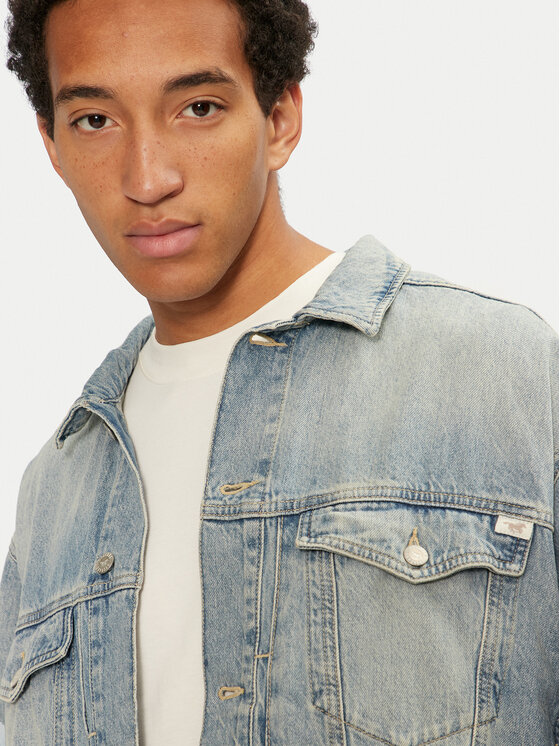 Mustang Mustang Τζιν μπουφάν Ozark Fringe 1015681 Μπλε Relaxed Fit