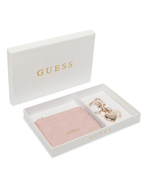 Guess Guess Zestaw etui na karty i brelok GFBOXW P6202 Różowy