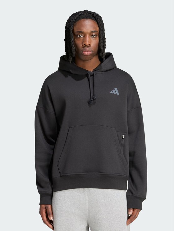 adidas adidas Bluza techniczna adi365 Running Community Culture Czarny Loose Fit