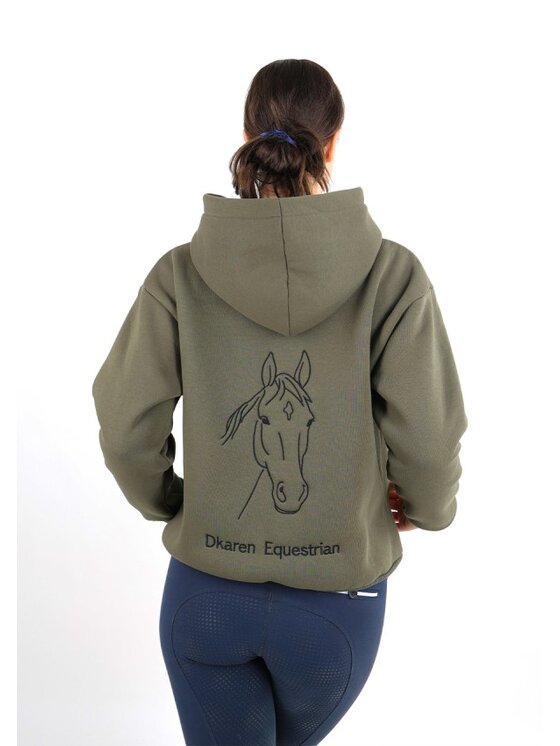 DKaren Sport DKaren Sport Bluza EQ001 Khaki Classic Fit