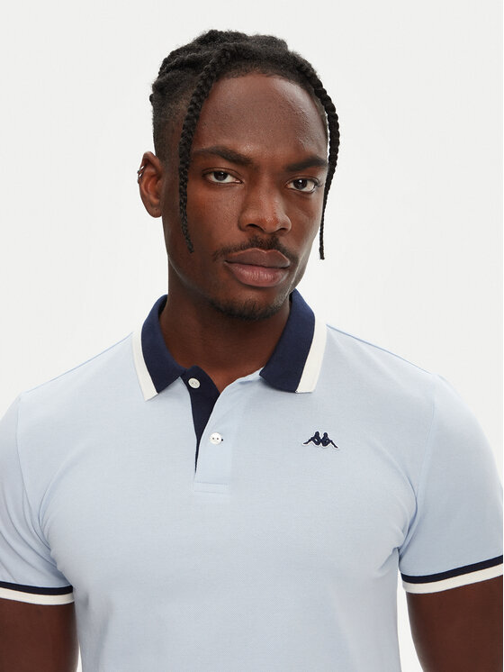 Robe di Kappa Robe di Kappa Polo särk Atsushi 611255W Sinine Slim Fit