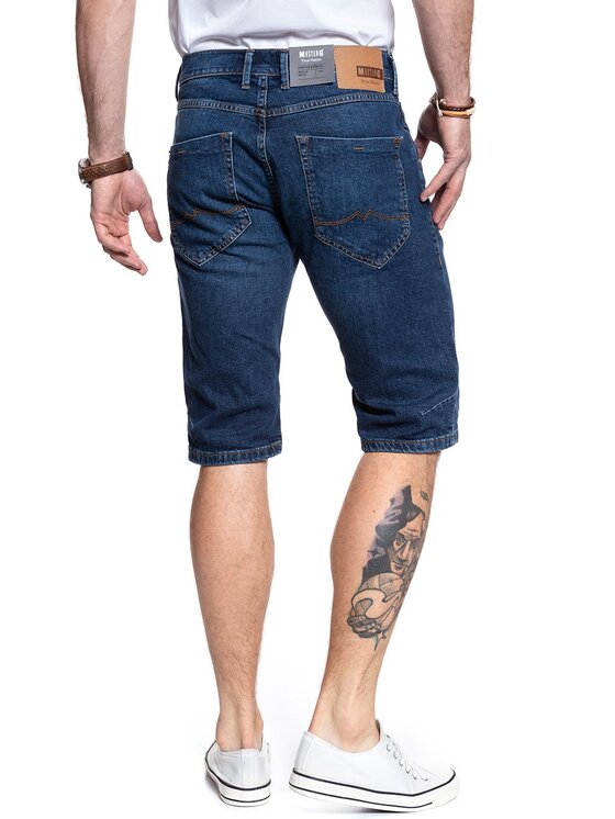 Mustang Mustang Pantaloncini di jeans HAMPTON BERMUDA Blu Regular Fit