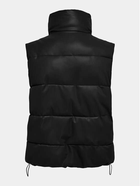 ONLY ONLY Αμάνικο Μπουφάν Anja 15316064 Μαύρο Regular Fit